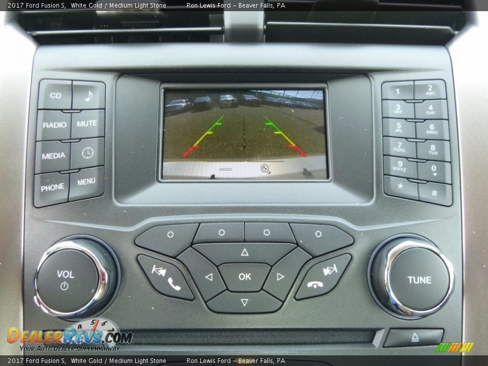 2017 Ford Fusion S White Gold / Medium Light Stone Photo #17