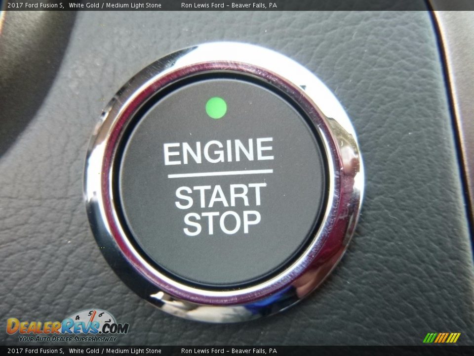 2017 Ford Fusion S White Gold / Medium Light Stone Photo #18