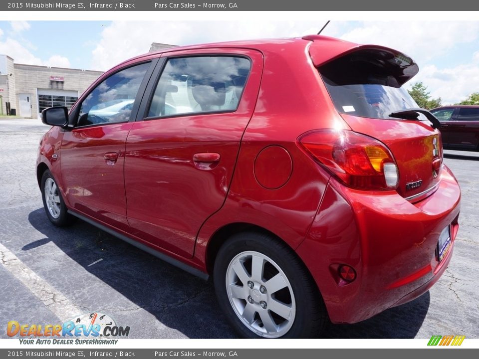 2015 Mitsubishi Mirage ES Infrared / Black Photo #2