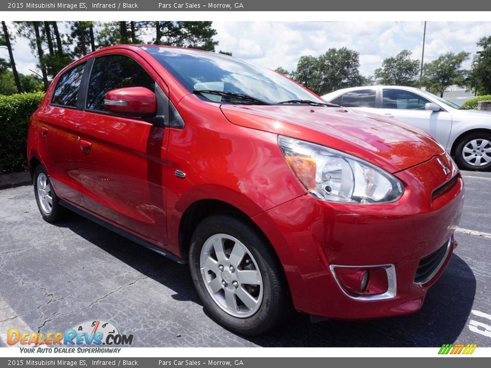 2015 Mitsubishi Mirage ES Infrared / Black Photo #4