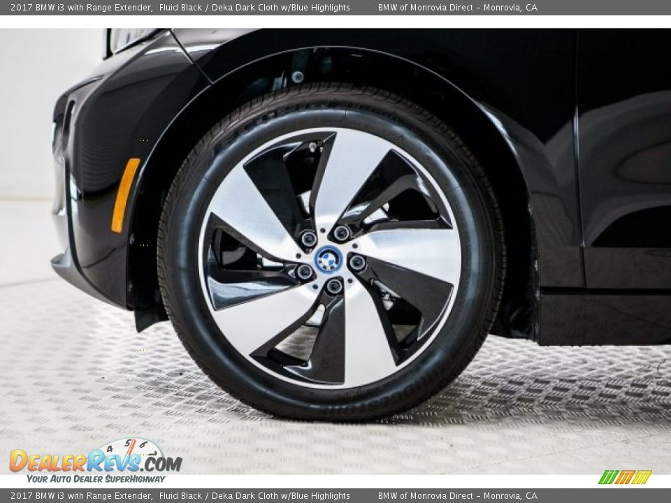 2017 BMW i3 with Range Extender Fluid Black / Deka Dark Cloth w/Blue Highlights Photo #9