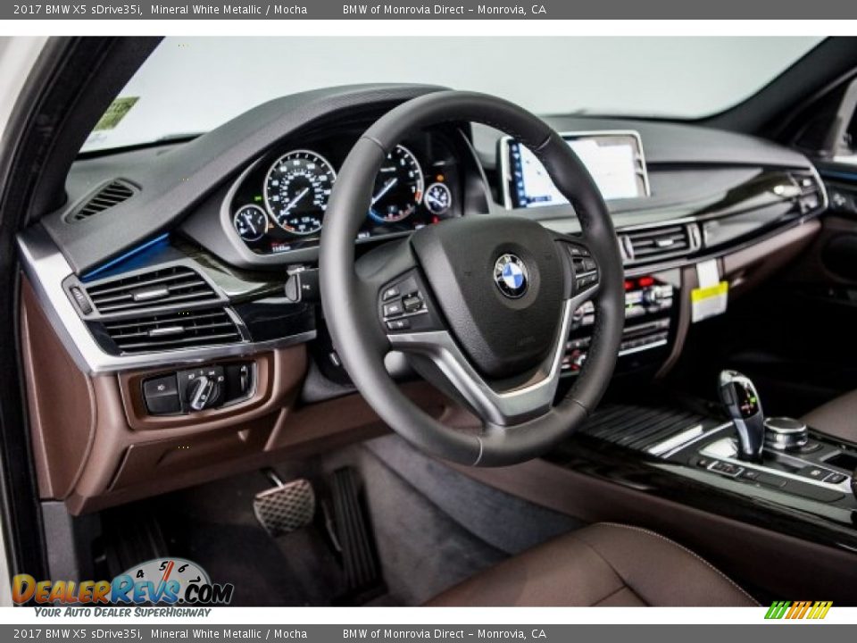 2017 BMW X5 sDrive35i Mineral White Metallic / Mocha Photo #5