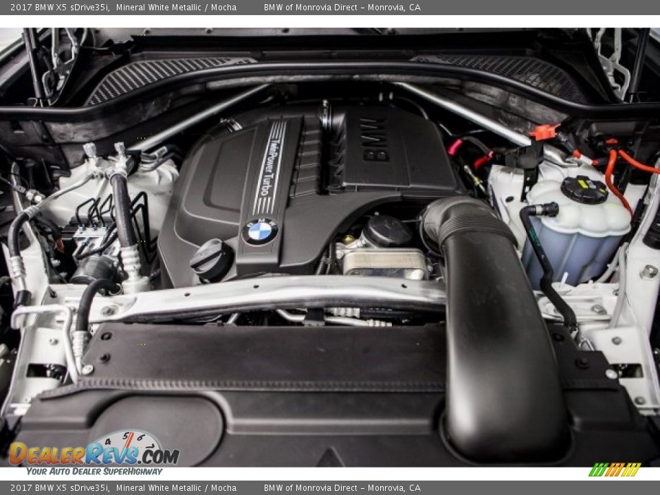2017 BMW X5 sDrive35i Mineral White Metallic / Mocha Photo #8