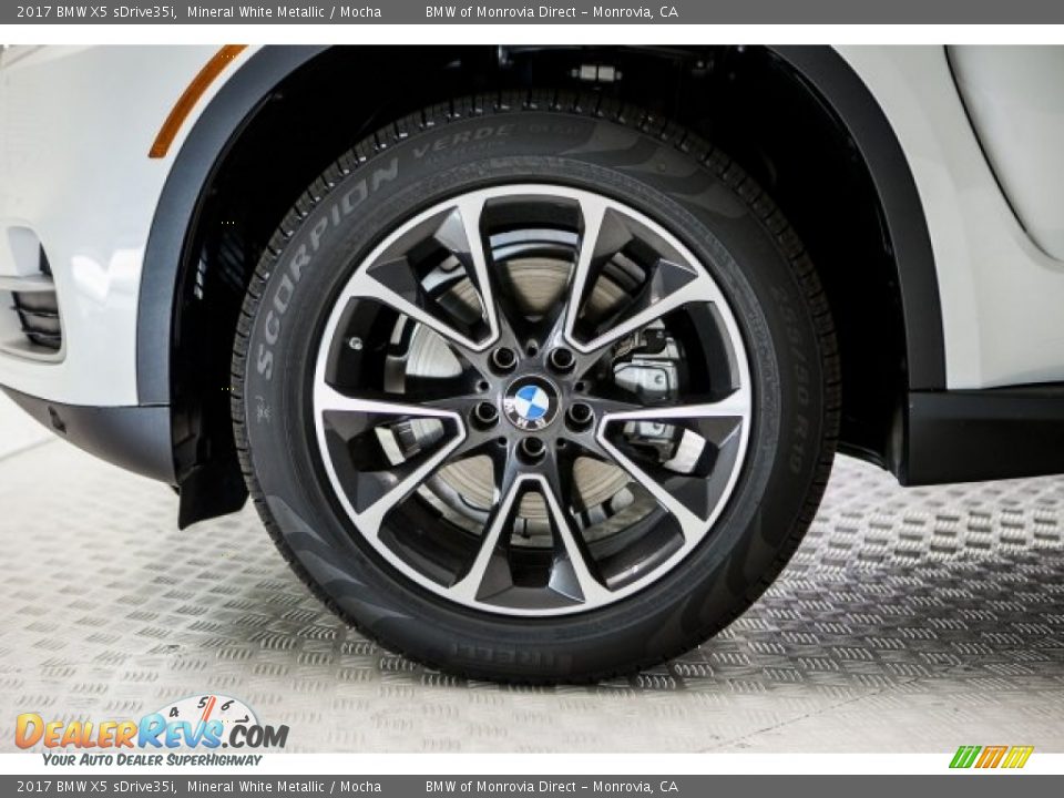 2017 BMW X5 sDrive35i Mineral White Metallic / Mocha Photo #9