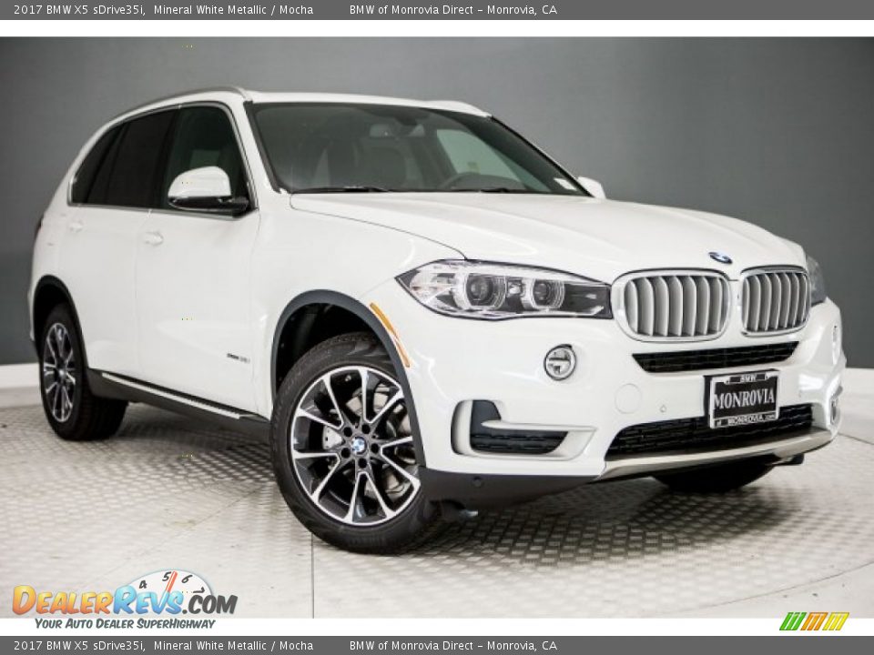 2017 BMW X5 sDrive35i Mineral White Metallic / Mocha Photo #12
