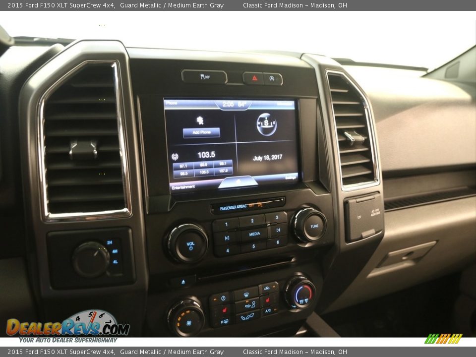 2015 Ford F150 XLT SuperCrew 4x4 Guard Metallic / Medium Earth Gray Photo #8