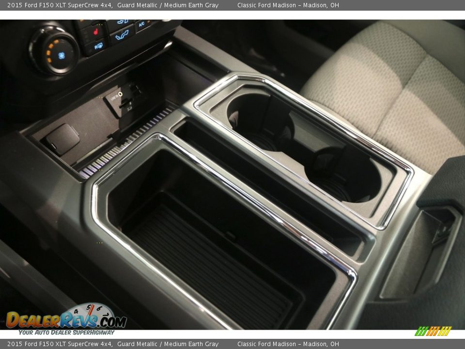2015 Ford F150 XLT SuperCrew 4x4 Guard Metallic / Medium Earth Gray Photo #14