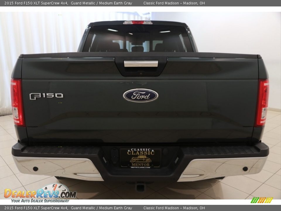 2015 Ford F150 XLT SuperCrew 4x4 Guard Metallic / Medium Earth Gray Photo #18