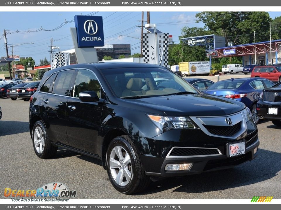 2010 Acura MDX Technology Crystal Black Pearl / Parchment Photo #1