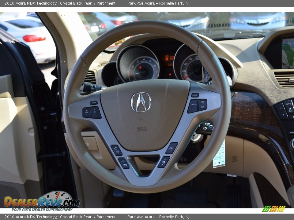 2010 Acura MDX Technology Crystal Black Pearl / Parchment Photo #18