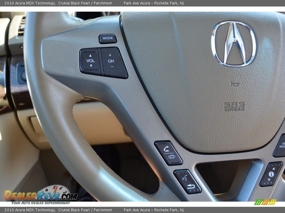2010 Acura MDX Technology Crystal Black Pearl / Parchment Photo #19