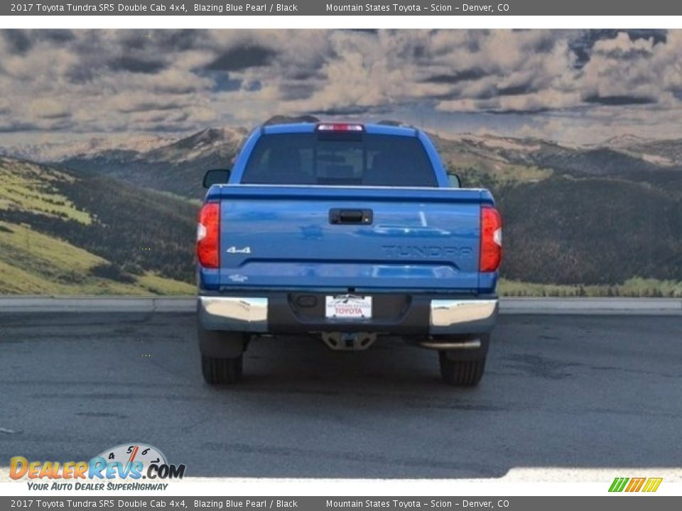 2017 Toyota Tundra SR5 Double Cab 4x4 Blazing Blue Pearl / Black Photo #4