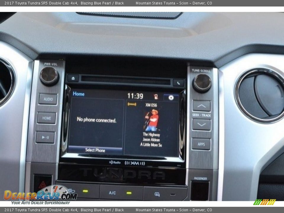 2017 Toyota Tundra SR5 Double Cab 4x4 Blazing Blue Pearl / Black Photo #6