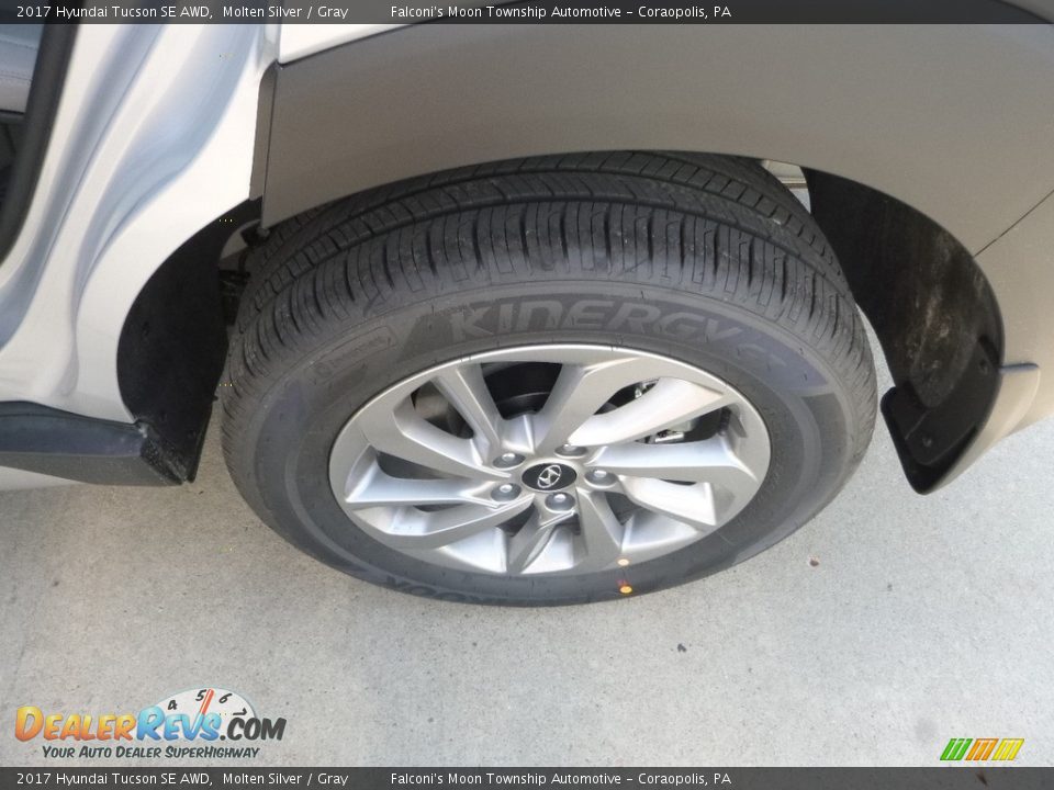 2017 Hyundai Tucson SE AWD Molten Silver / Gray Photo #7