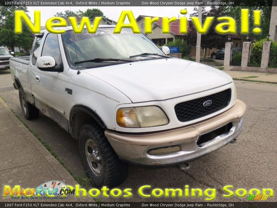 1997 Ford F150 XLT Extended Cab 4x4 Oxford White / Medium Graphite Photo #1