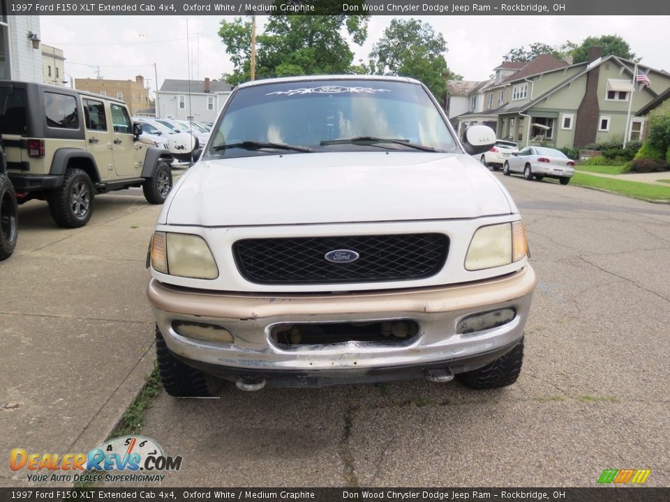 1997 Ford F150 XLT Extended Cab 4x4 Oxford White / Medium Graphite Photo #2