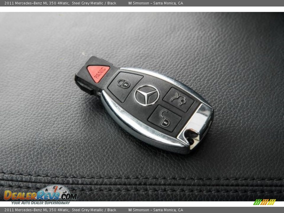 2011 Mercedes-Benz ML 350 4Matic Steel Grey Metallic / Black Photo #11