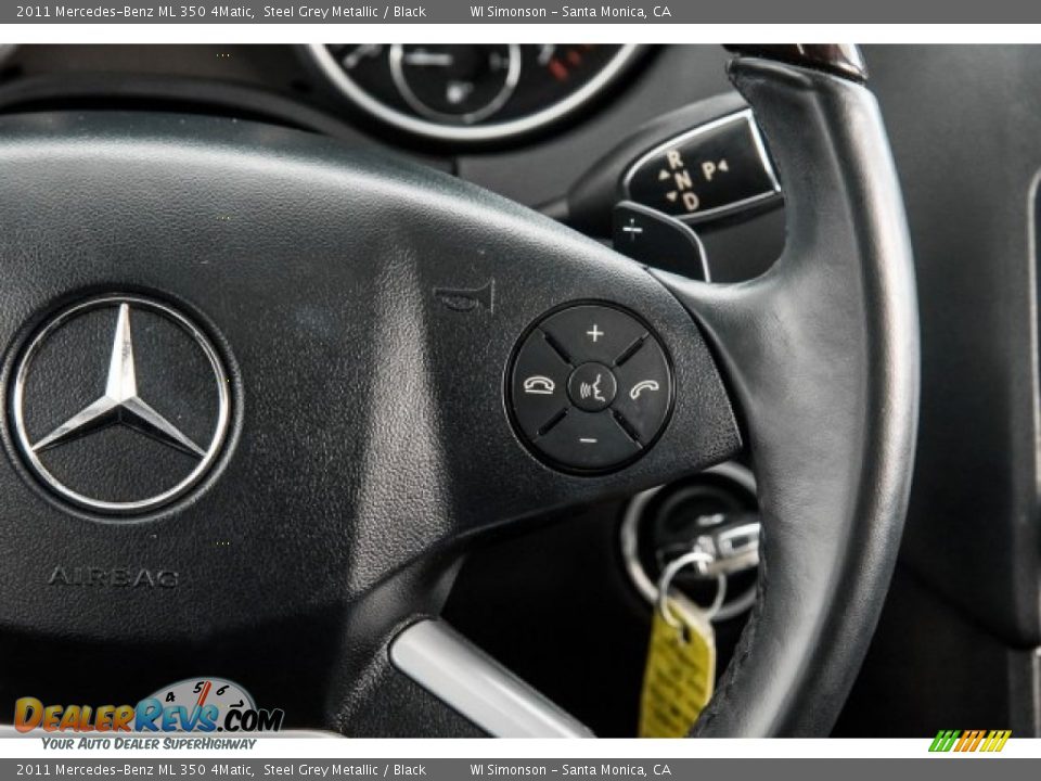 2011 Mercedes-Benz ML 350 4Matic Steel Grey Metallic / Black Photo #17