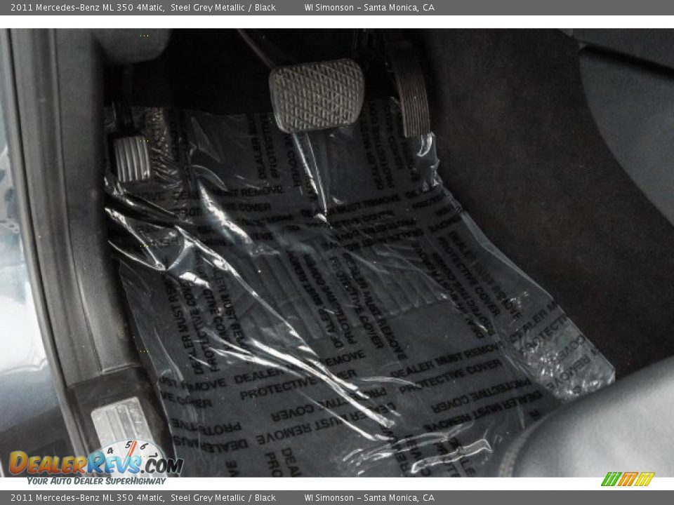 2011 Mercedes-Benz ML 350 4Matic Steel Grey Metallic / Black Photo #22