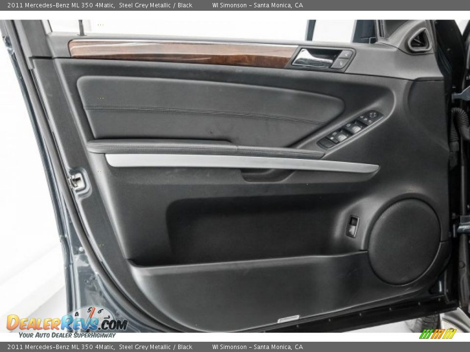 2011 Mercedes-Benz ML 350 4Matic Steel Grey Metallic / Black Photo #23