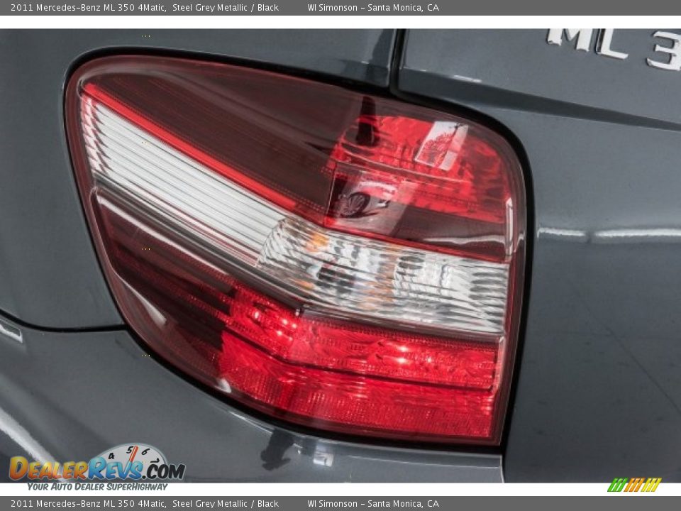 2011 Mercedes-Benz ML 350 4Matic Steel Grey Metallic / Black Photo #24