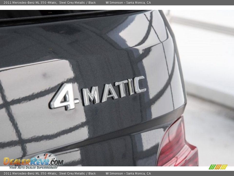 2011 Mercedes-Benz ML 350 4Matic Steel Grey Metallic / Black Photo #25