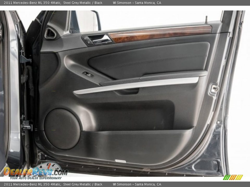 2011 Mercedes-Benz ML 350 4Matic Steel Grey Metallic / Black Photo #28