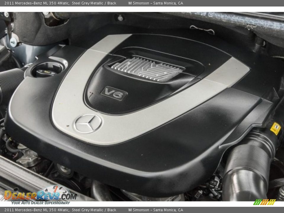 2011 Mercedes-Benz ML 350 4Matic Steel Grey Metallic / Black Photo #29