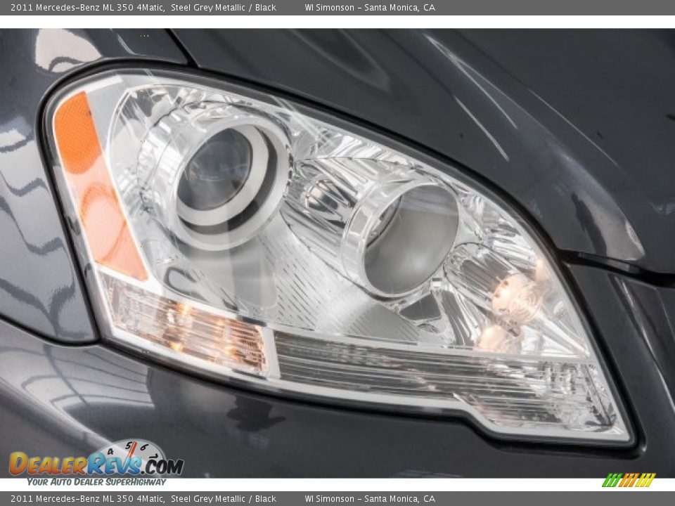 2011 Mercedes-Benz ML 350 4Matic Steel Grey Metallic / Black Photo #30