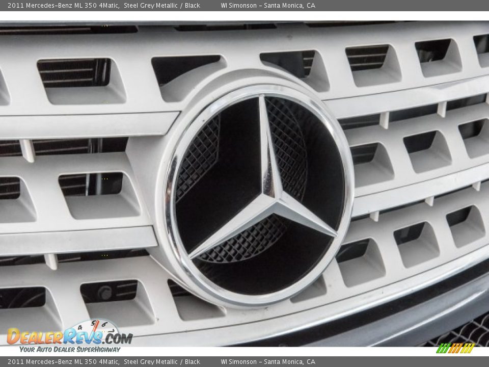 2011 Mercedes-Benz ML 350 4Matic Steel Grey Metallic / Black Photo #31