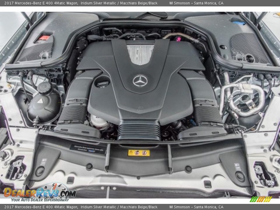 2017 Mercedes-Benz E 400 4Matic Wagon Iridium Silver Metallic / Macchiato Beige/Black Photo #8