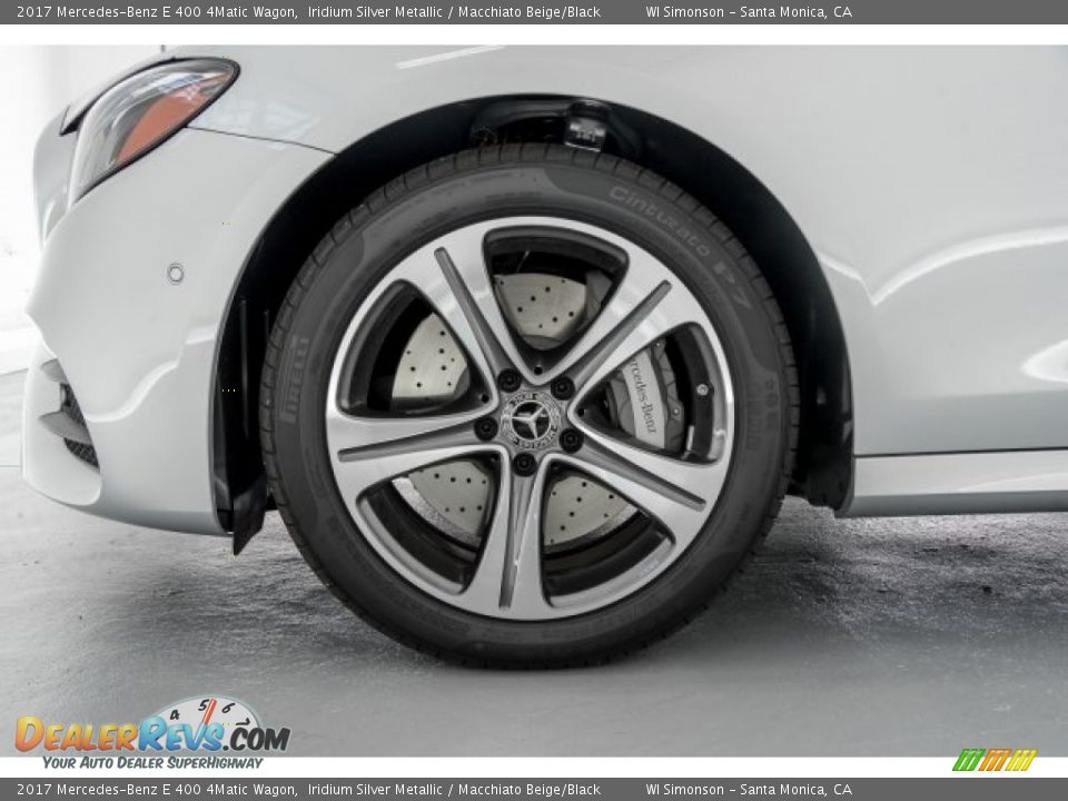 2017 Mercedes-Benz E 400 4Matic Wagon Iridium Silver Metallic / Macchiato Beige/Black Photo #9