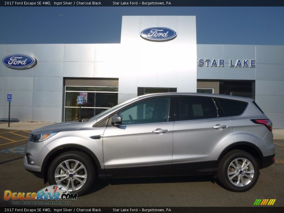 2017 Ford Escape SE 4WD Ingot Silver / Charcoal Black Photo #1