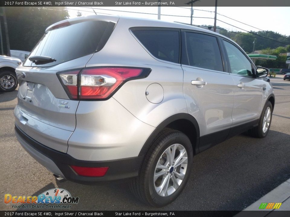 2017 Ford Escape SE 4WD Ingot Silver / Charcoal Black Photo #5