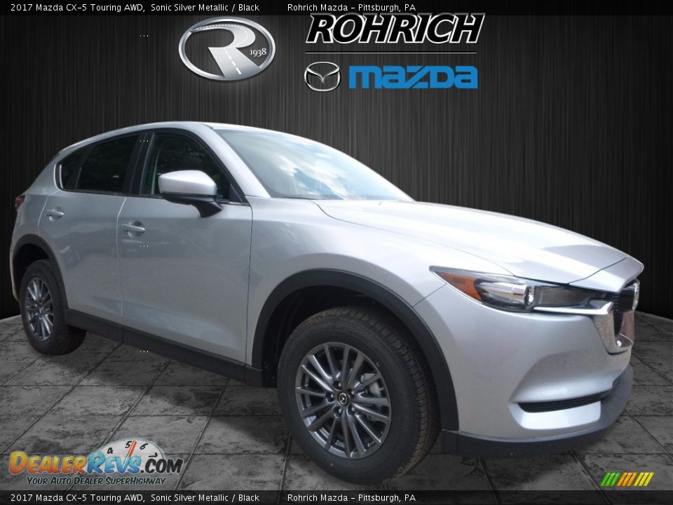 2017 Mazda CX-5 Touring AWD Sonic Silver Metallic / Black Photo #1