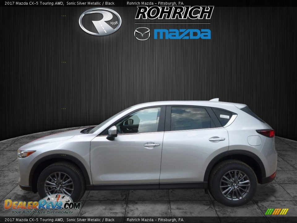 2017 Mazda CX-5 Touring AWD Sonic Silver Metallic / Black Photo #3