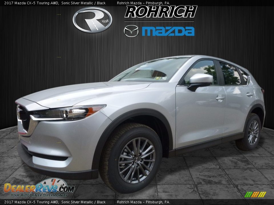 2017 Mazda CX-5 Touring AWD Sonic Silver Metallic / Black Photo #4