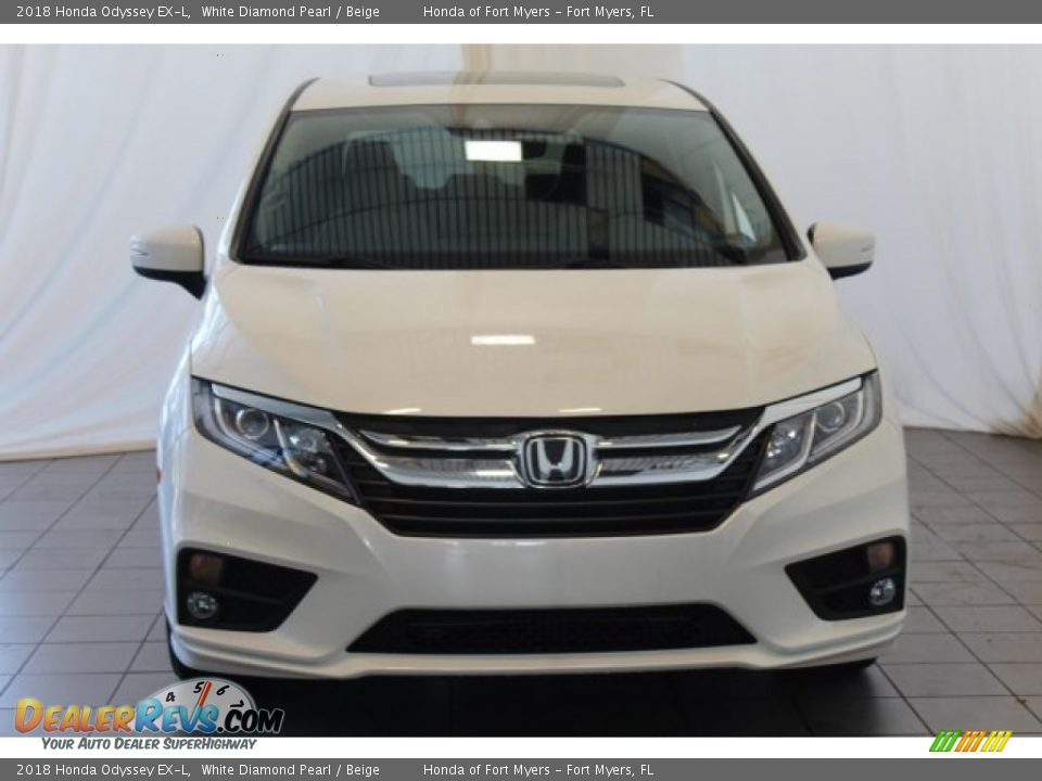 2018 Honda Odyssey EX-L White Diamond Pearl / Beige Photo #3