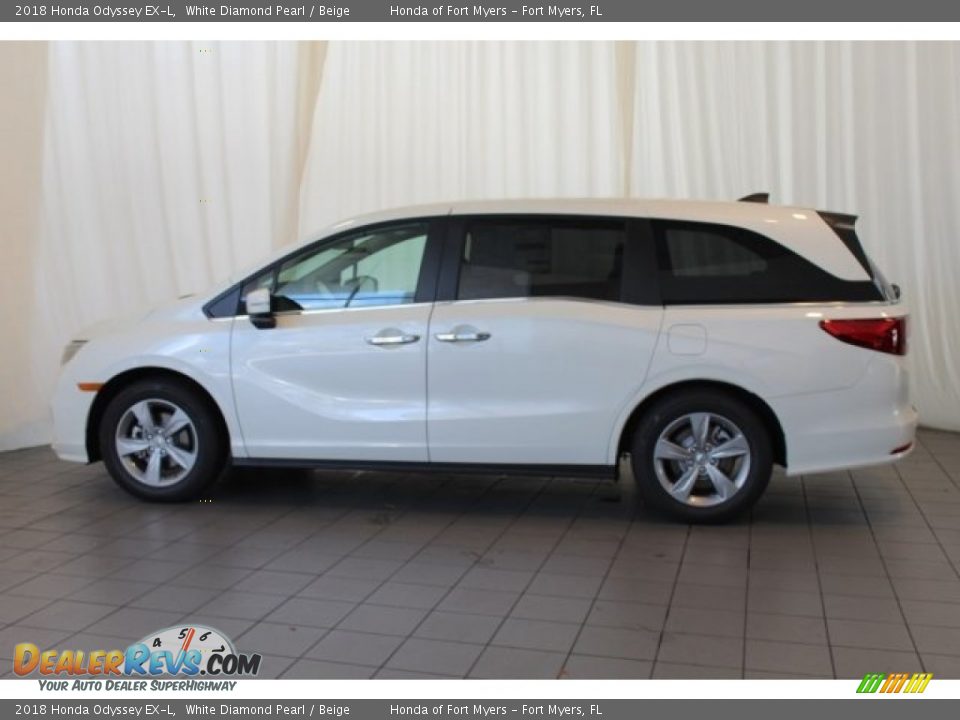 2018 Honda Odyssey EX-L White Diamond Pearl / Beige Photo #4