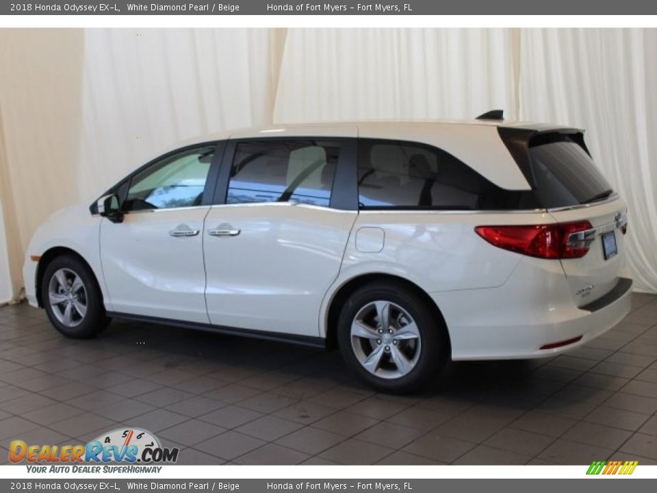 2018 Honda Odyssey EX-L White Diamond Pearl / Beige Photo #5