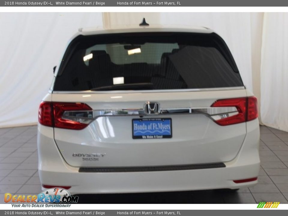 2018 Honda Odyssey EX-L White Diamond Pearl / Beige Photo #6