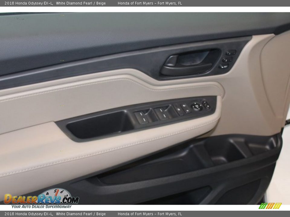 2018 Honda Odyssey EX-L White Diamond Pearl / Beige Photo #7