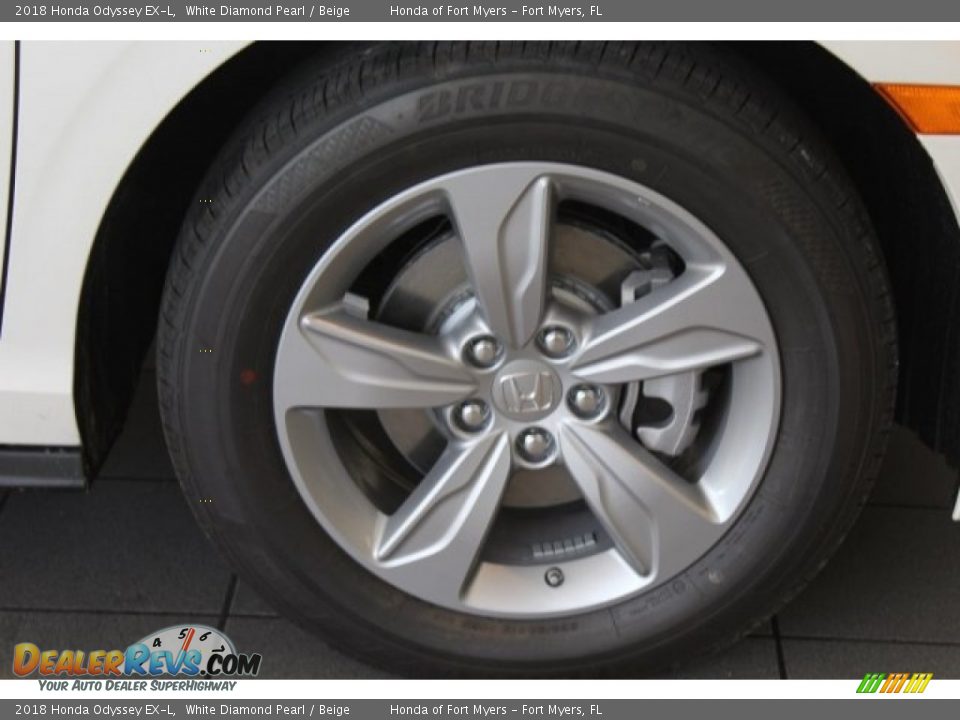 2018 Honda Odyssey EX-L White Diamond Pearl / Beige Photo #8