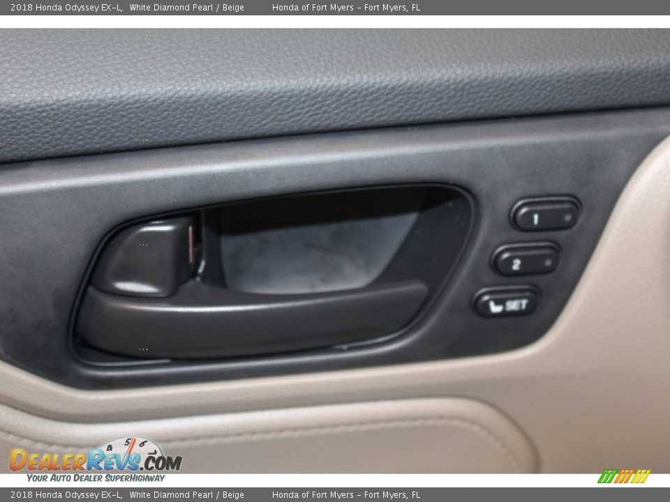 2018 Honda Odyssey EX-L White Diamond Pearl / Beige Photo #9