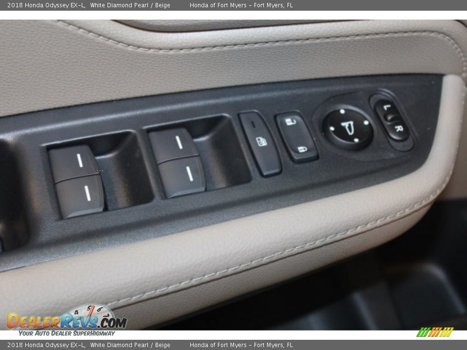 2018 Honda Odyssey EX-L White Diamond Pearl / Beige Photo #10