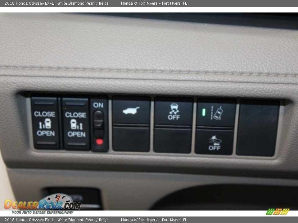 2018 Honda Odyssey EX-L White Diamond Pearl / Beige Photo #13