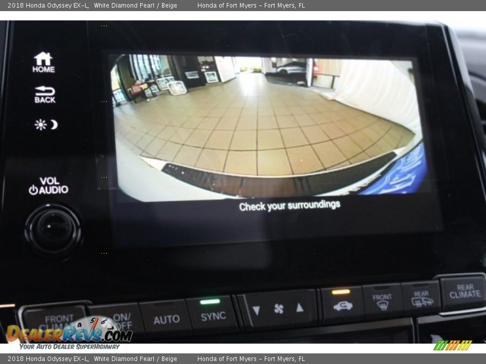2018 Honda Odyssey EX-L White Diamond Pearl / Beige Photo #17