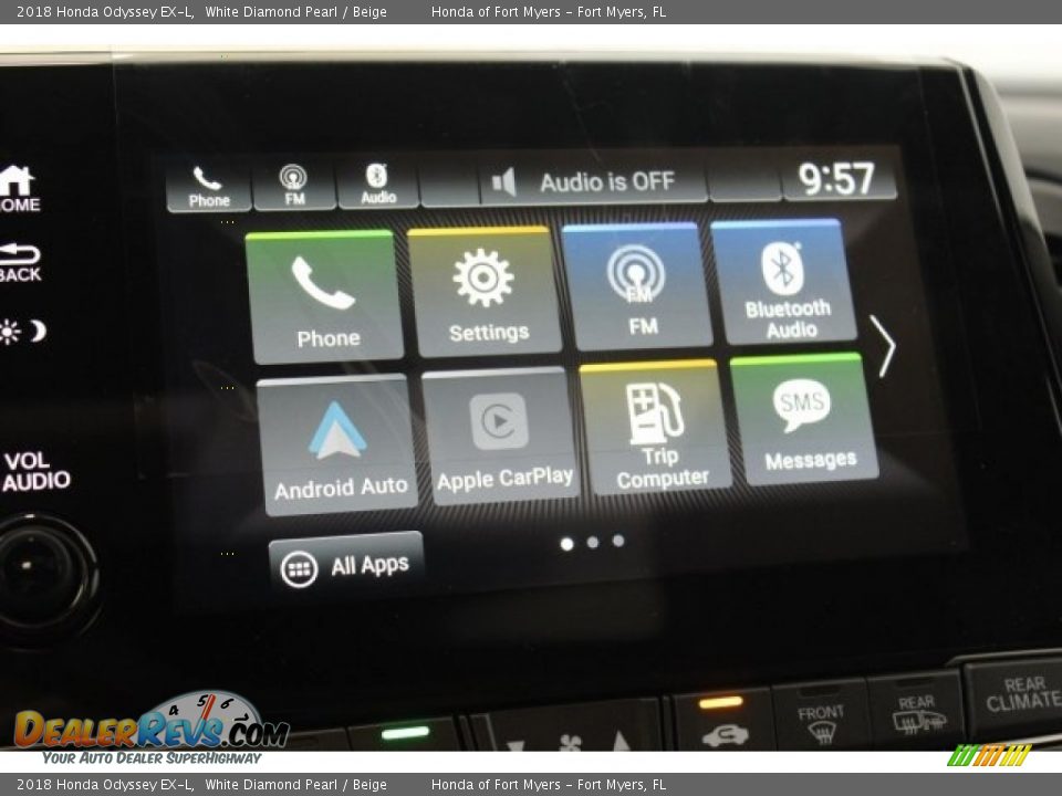 2018 Honda Odyssey EX-L White Diamond Pearl / Beige Photo #18