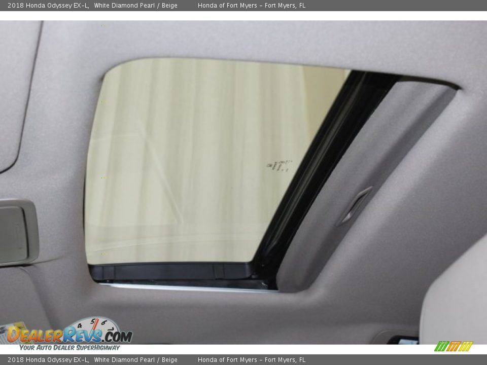 2018 Honda Odyssey EX-L White Diamond Pearl / Beige Photo #21