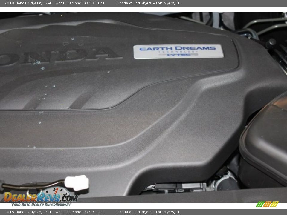 2018 Honda Odyssey EX-L White Diamond Pearl / Beige Photo #26
